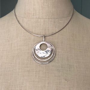 Silpada sterling silver hammered necklace
